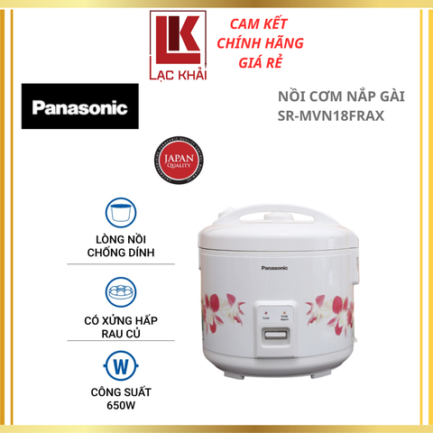 Nồi cơm nắp gài Panasonic 1.8L SR-MVN18FRAX