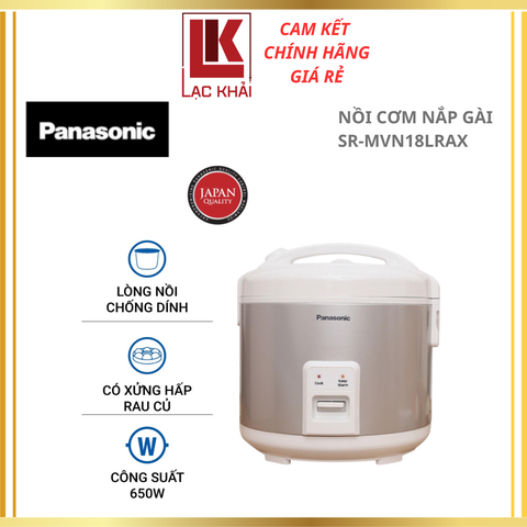 Nồi cơm nắp gài Panasonic 1.8L SR-MVN18LRAX