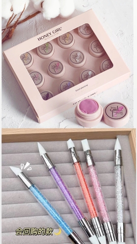 Set gel nặn + 5 cọ