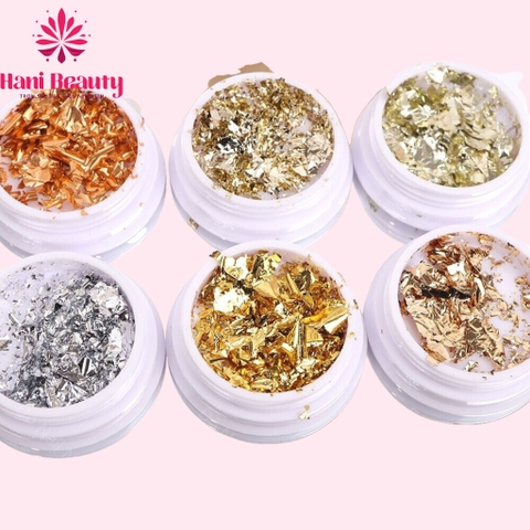 Giấy Nhúng Trang Trí Móng Vàng-Bạc