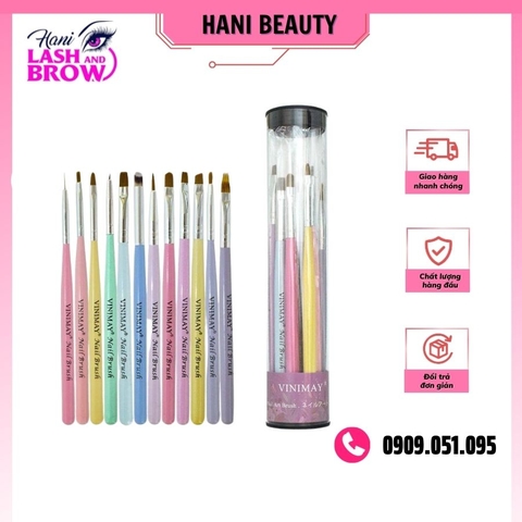 Bộ 12 Cọ Vẽ Sơn Móng Nghệ Thuật