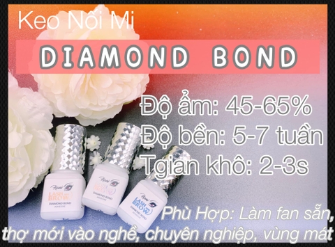 Keo Nối Mi Trong Suốt Diamond Bond - Không Màu - Không Kích Ứng