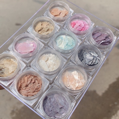 Set Xà Cừ Làm Nail 12 Màu