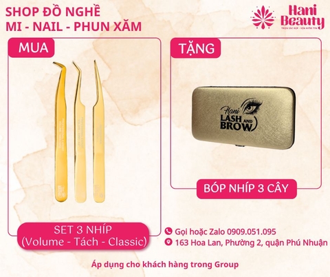 Combo 2 Nhíp Volume - Tách tặng Bao Thư