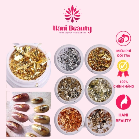 Giấy Nhúng Trang Trí Móng Vàng-Bạc