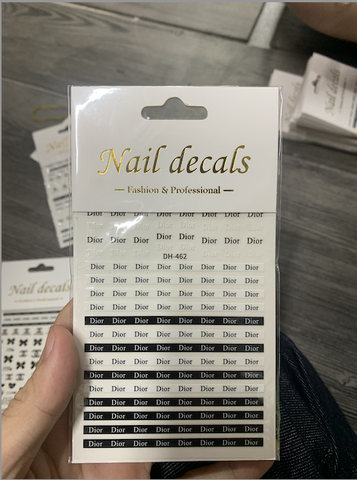 Sticker nail Thương Hiệu