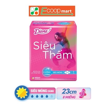 Băng vệ sinh Diana Siêu Thấm 8 miếng