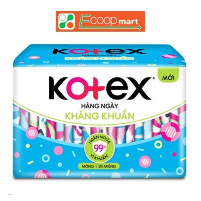 Băng vệ sinh Kotex Hàng Ngày Kháng Khuẩn 20 miếng