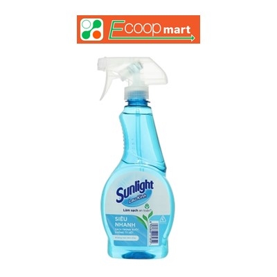 Nước lau kính Sunlight Siêu Nhanh chai 520ml
