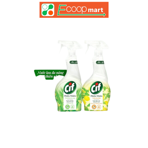 Nước xịt CIF lau bếp thiên nhiên chai 500ml