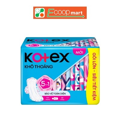 Băng vệ sinh Kotex Khô Thoáng siêu mỏng 20 miếng