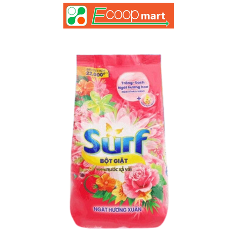 Bột Giặt Surf nước xả vải ngát hương xuân gói 800g