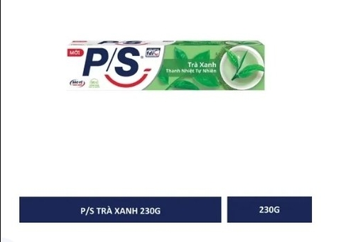 Kem Đánh răng P/S trà xanh ống 230g