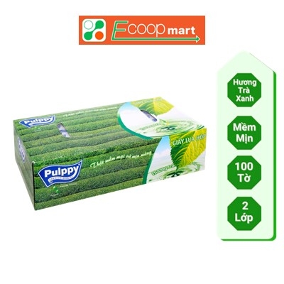Khăn giấy lụa PULPPY hộp 100 tờ