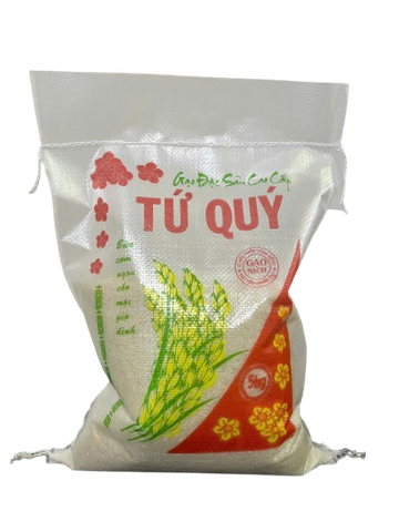 Gạo Thơm lài Tứ Quý túi 5kg