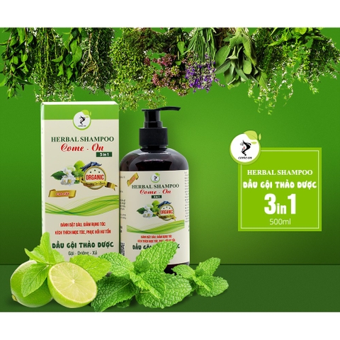 Dầu Gội Thảo Dược Come On 3in1 - 500ml