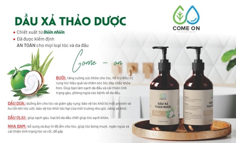 Dầu xả thảo dược từ thiên thiên Come On - chai 300ml