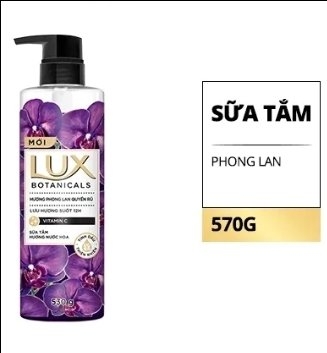 Sữa tắm Lux Botanicals hương phong lan quyến rũ chai 570g