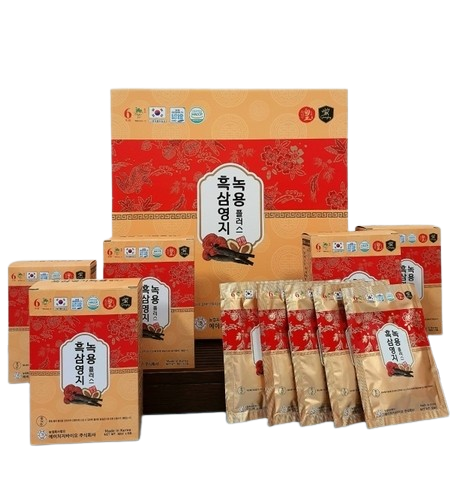 Hắc Sâm Nhung Hươu Linh Chi hộp 30 gói x 50ML