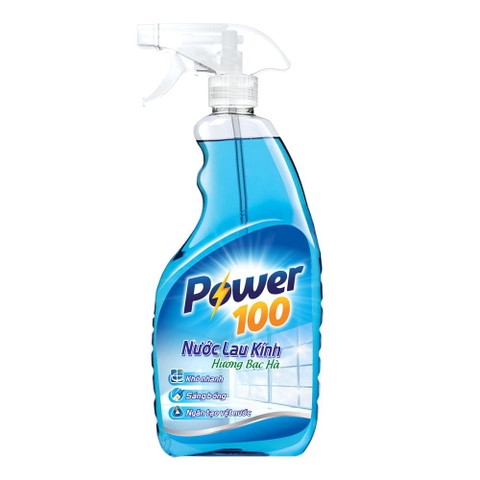 Nước lau kính power hương bạc hà chai 500ml