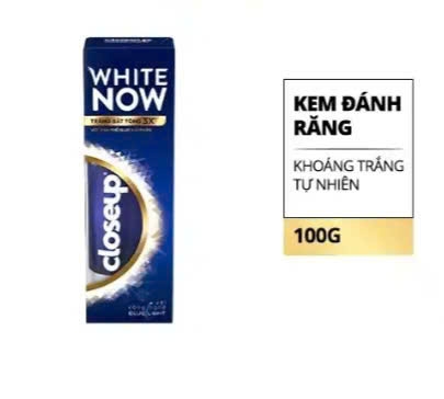 Kem đánh răng Closeup White Now với tinh thể Blue Sapphire 100g
