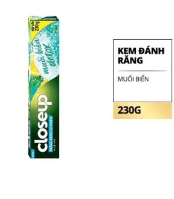 Kem đánh răng Closeup Trắng răng tự nhiên - Muối Biển Detox 230g