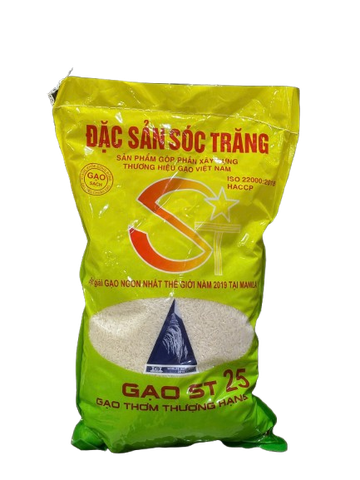 Gạo ST 25 Sóc Trăng (kho gạo SG) túi 5kg