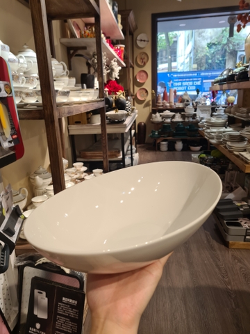 Tô oval sâu lòng 30 cm Trắng Ngà