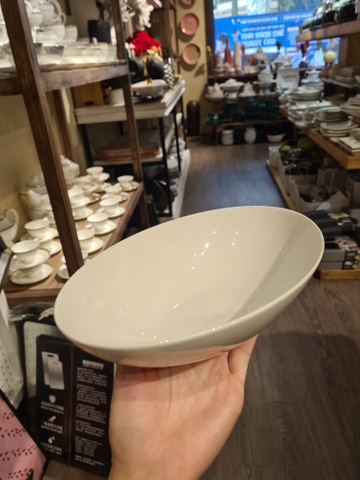 Tô oval sâu lòng 24 cm Trắng Ngà