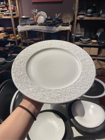 Đĩa nông 25cm trắng LP2S-27T