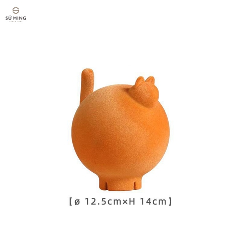 Tượng mèo cam