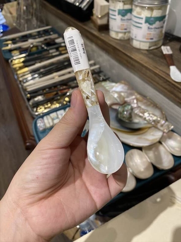 Thìa trai cán khảm