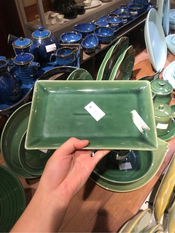 Dĩa CN 25 x 15 cm JP Xanh ngọc 21 (WP34)