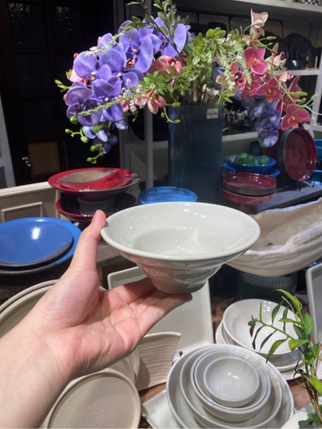 Bát Chiết Yêu 15cm M1 màu kem (lòng nhỏ)