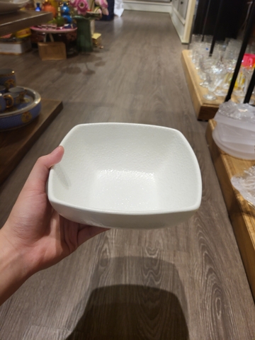 Tô vuông 20cm tuyết trắng
