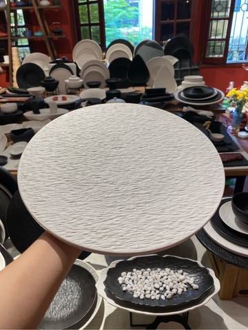 Đĩa bằng 30cm trắng LP2S-30T