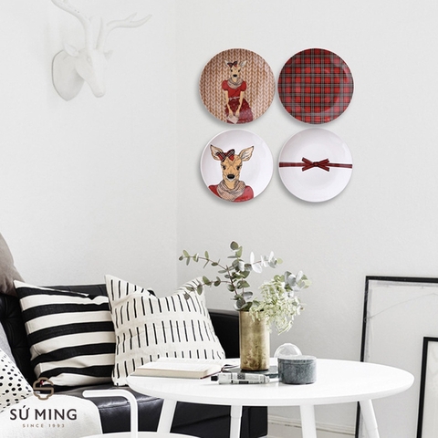 Bộ 4 đĩa nai đỏ