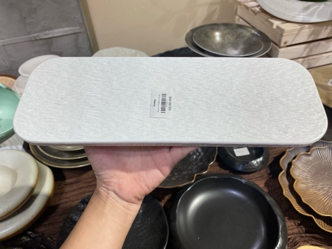 Đĩa sứ CN trắng 12.5inch