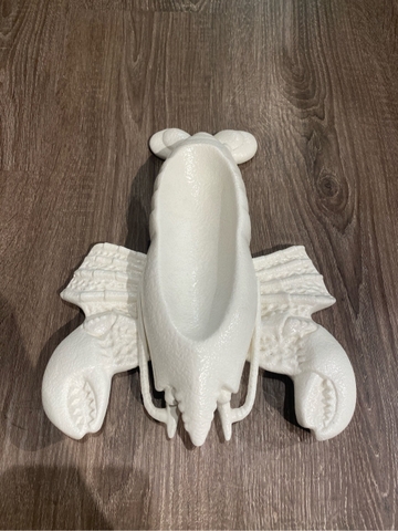 Dĩa tôm càng 25x19cm Tuyết trắng