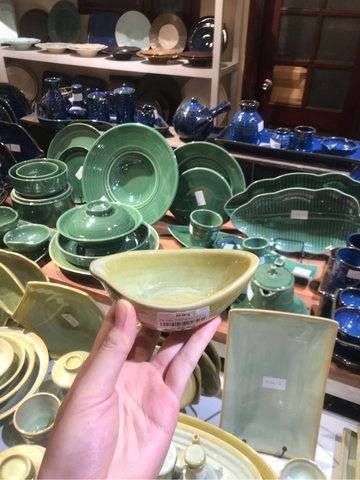 Dĩa chấm 11.5x7x4.5cm xanh bơ