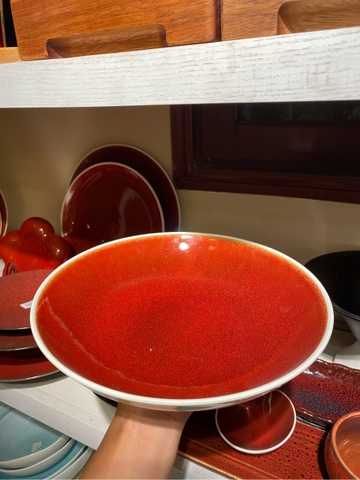 Đĩa sâu 10 đỏ viền trắng