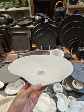 Dĩa ngọc trai 25.5 cm Tuyết trắng