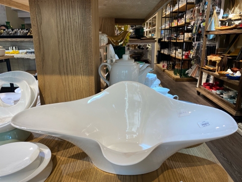 Tô cá 23.8inch trắng trơn