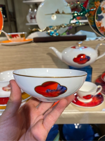 Bát cơm 4.75 hoa đỏ