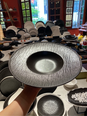 Đĩa soup 30cm đen LP2S-DM30D