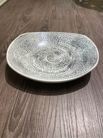 Tô pasta 28 cm kem vệt đen HQ (Tô 11)