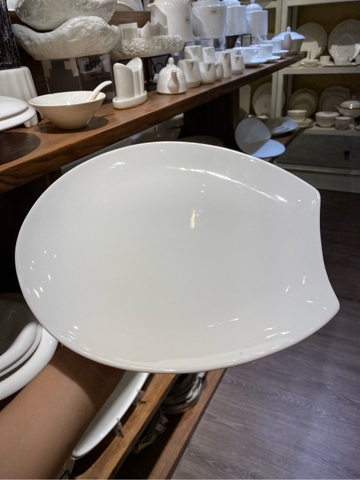 Đĩa cắt góc trắng trơn 10inch