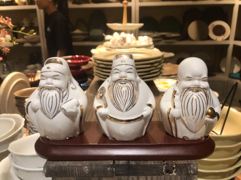 Bộ Phước Lộc Thọ (có đế gỗ)