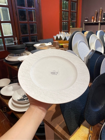 Đĩa nông 22cm trắng Shanghai