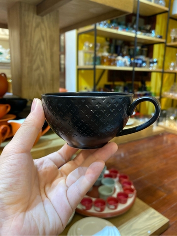 Tách trà trung  Kaleidoscope Đen